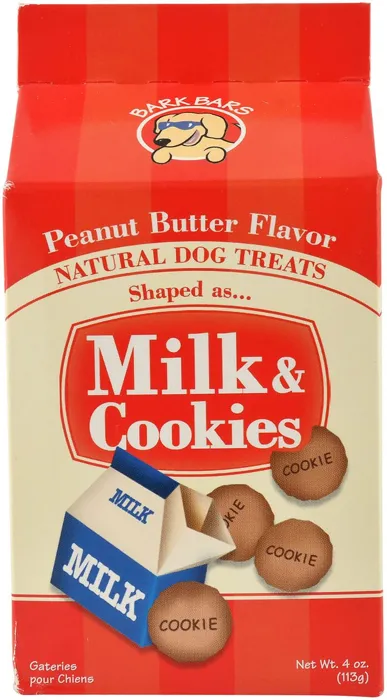 Bark Bars Milk & Cookies Shaped Peanut Butter 4-oz