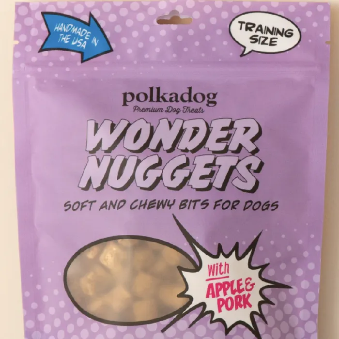 Polkadog Treats Wonder Nuggets - Pork & Apple - 12-oz