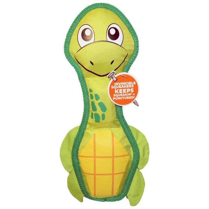 Fire Biterz Sea Turtle Durable Fire Hose Toy Green